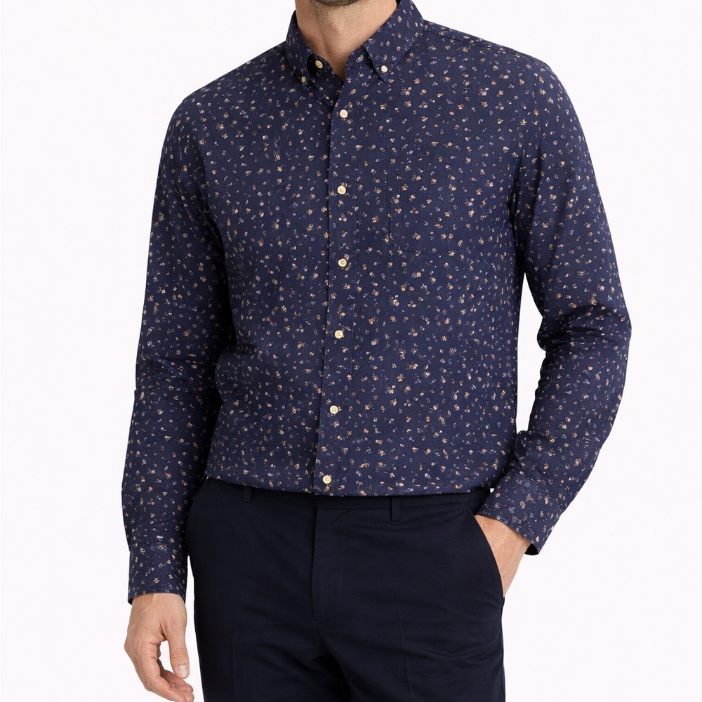 Bar lll Men long sleeve casual buttoned down sz L slim fit(16-161/2)(34-35)